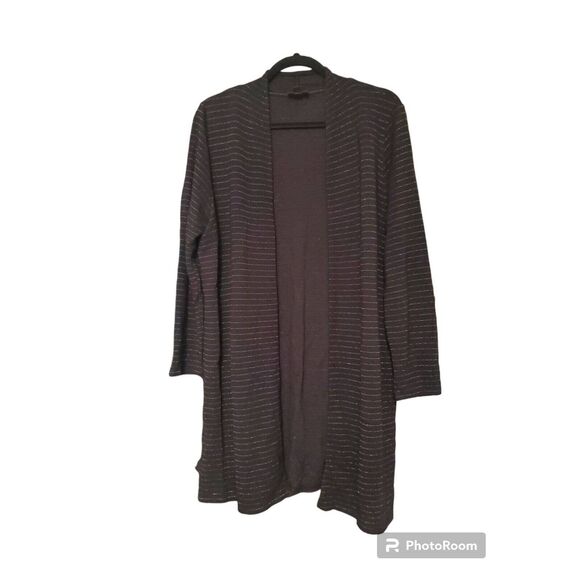 J. Jill Sweaters - J Jill Cardigan Sweater Women's Black Open Front Size PL Black